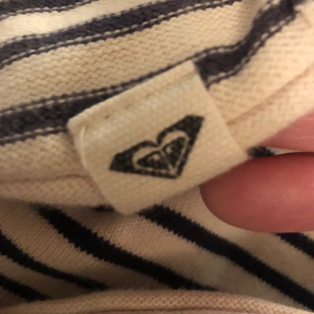 Roxy Blue & White Striped Hoodie size X-Large - Picture 9 of 12